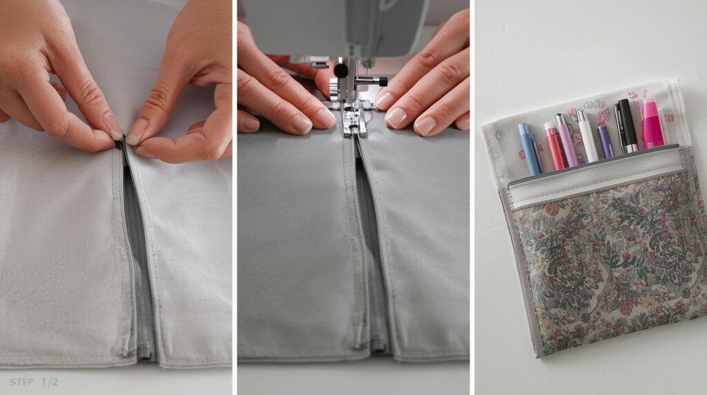 pochette multi fonction faite main
